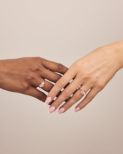 Leesha-ring med födelsesten