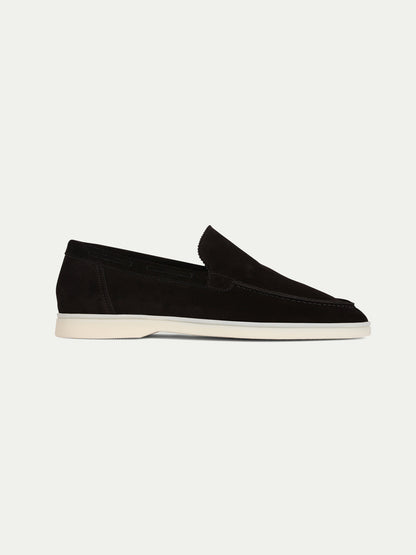 Loafers i mocka i yachtstil