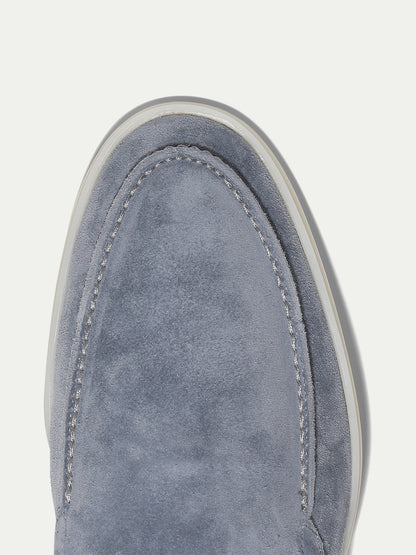 Loafers i mocka i yachtstil